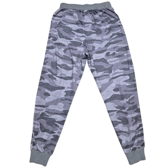 Camo Joggers Wmns Sz M Elevated Streetwear Drawstring Pants Soft & Stretch - Picture 3 of 6